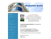 Tablet Screenshot of baukontor-berlin.com